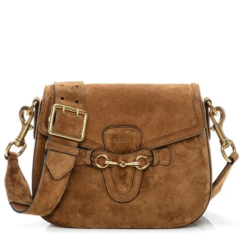 gucci brown suede bag|brown vintage Gucci shoulder bag.